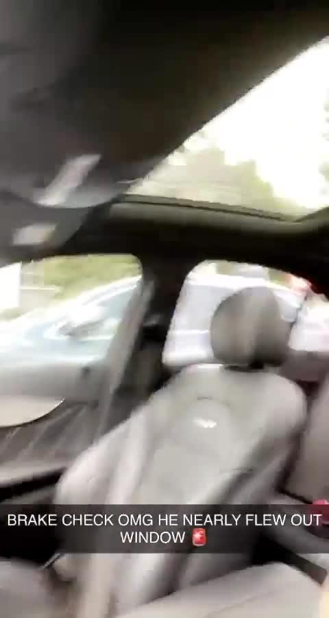 Guy Suddenly Applies Brake on Car to Prank Friend Sitting Next to Him